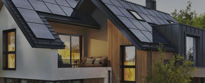 Haus mit Solaranlage