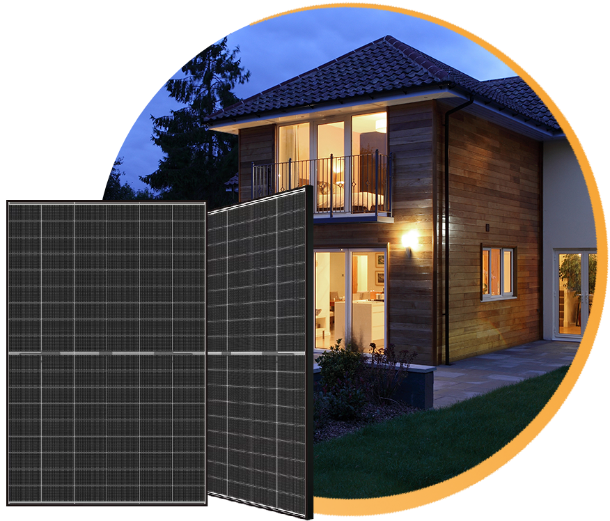 Modernes Haus mit Solaranlage Modernes Haus mit Solaranlage